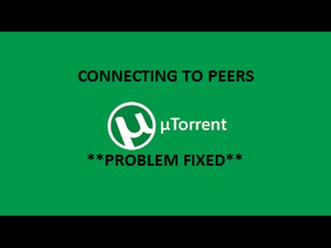 Cannot Download Torrent Connecting To Peers